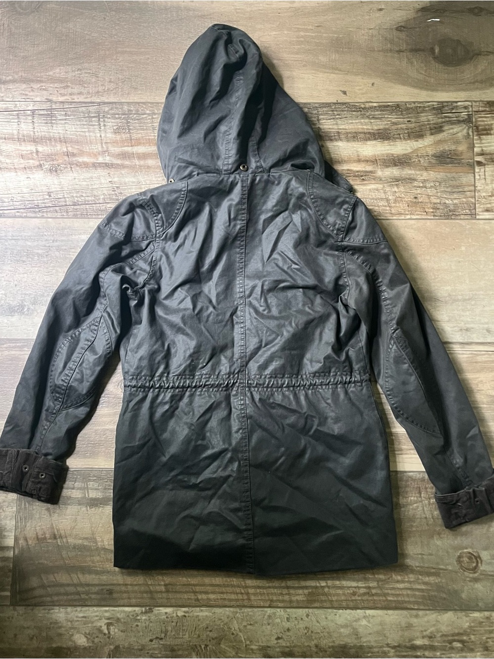 Black Cargo Jacket with Cuffed Sleeves - Picture 4 of 4